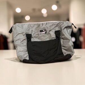 Puma Black and Gray womens Duffel Bag